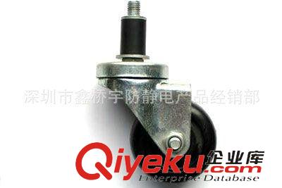 防靜電工作臺 生產銷售 高彈力工業橡膠腳輪 防震不帶剎腳輪原始圖片3