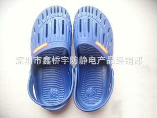 防靜電鞋｜拖鞋 廠家直銷 不掉塵防靜電PU涼鞋 黑色防靜電鞋