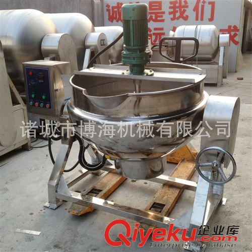 普通刮底攪拌夾層鍋系列 【* 600L可傾式夾層鍋 電加熱導熱油炒鍋 商用食品炒制設備