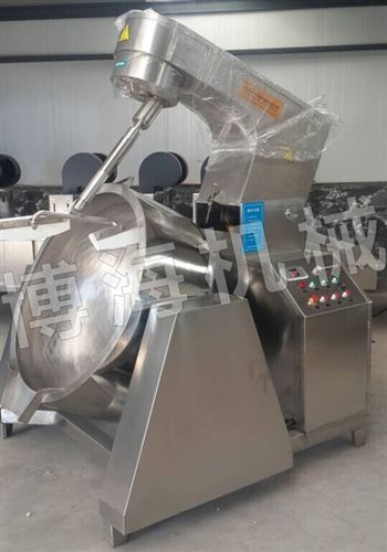 食品炒鍋系列 【供應 400L電磁全不銹鋼炒鍋 {zx1}廚房加工全自動攪拌炒菜機*原始圖片2