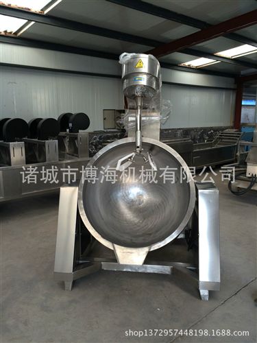 食品炒鍋系列 【供應 400L電磁全不銹鋼炒鍋 {zx1}廚房加工全自動攪拌炒菜機*原始圖片3