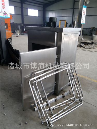 煙熏爐系列 *【山東省煙熏爐專業生產廠家 50小型煙熏爐 電熱蒸腸爐原始圖片2