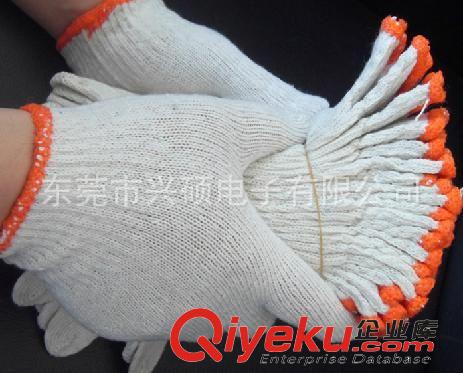 防靜電手指套 手套 勞保手套十針棉紗手套批發白色防護作業工作防滑