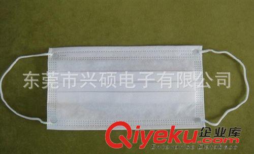 其他防靜電用品 一次性口罩批發 三層無紡布口罩 50個/盒  2000個/箱原始圖片2