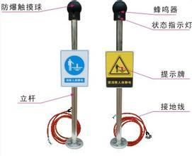 人體靜電xc器 防爆人體靜電釋放bjq 防爆聲光報(bào)警人體靜電釋放器原始圖片2