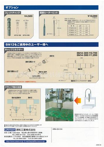 電子產品 優惠批發供應日本浦和（URAWA）高速主軸BM14