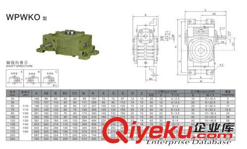 WPW系列单级减速机 厂家直销 WPWKO蜗轮蜗杆减速机，{wn}型减速机，减速器
