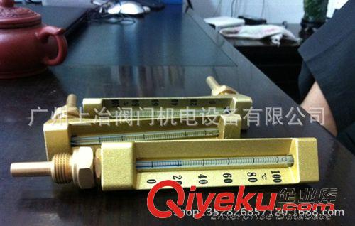 玻璃溫度計 供應V型外標式溫度計/V型金屬溫度計/黃銅V型玻璃溫度計原始圖片3