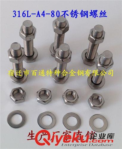 螺栓 M8系列/zz316L不銹鋼外六角螺栓/硫酸化工專用耐酸堿螺絲原始圖片3