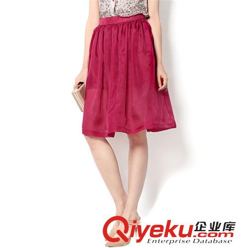 所有產品 斷碼清倉 氣質ol真絲女式連衣裙桑蠶絲雙縐時尚藍色圓領收腰裙子