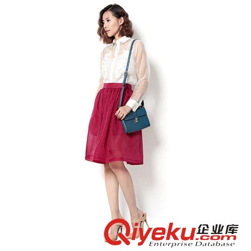 所有產品 夏禾沐 春夏新款女裝 時尚名媛淑女真絲女裙 半身裙 腰裙 傘裙原始圖片2