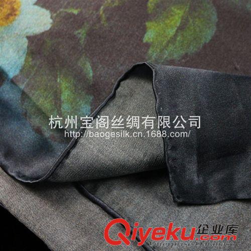 真絲長(zhǎng)巾 zp夏季花樣年華桑蠶絲真絲絲巾女長(zhǎng)款絲綢圍巾披肩 噴繪長(zhǎng)巾原始圖片3