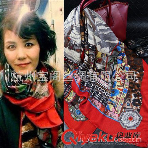 按尺寸規格分 法國設計 gd精品一千零一夜重磅斜紋真絲大方巾圍巾披肩批發