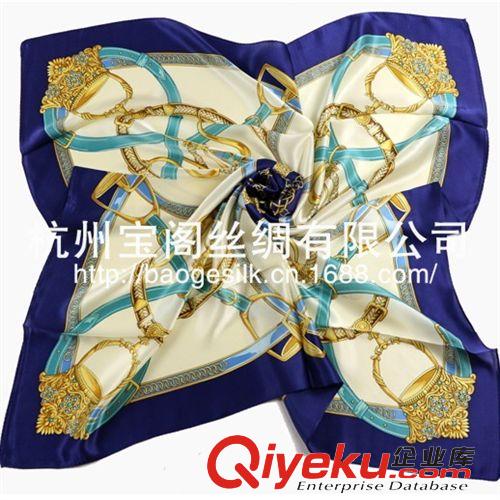按尺寸規格分 真絲圍巾批發桑蠶絲絲巾gd歐美風純真絲大方巾優雅印花圍巾披肩原始圖片2