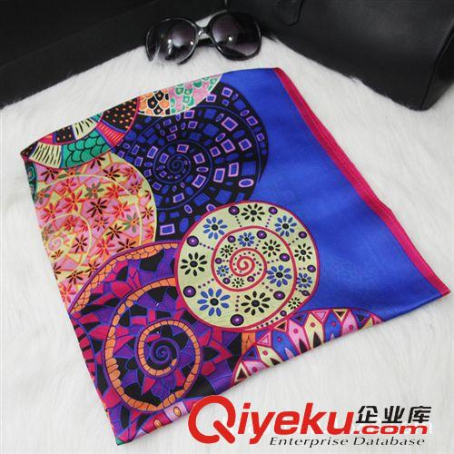 絲巾系列 真絲圍巾 歐美dp蝸牛圖案桑蠶絲長款絲巾 女士秋冬印花絲巾批發原始圖片3