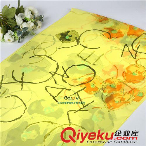 12月新品 圍巾 秋季新款雪紡圍巾 英文字母荷葉圍巾 女披肩 絲巾批發原始圖片3