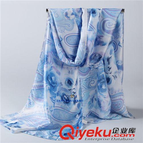 真絲/絲綢/仿羊絨/圍脖 噴繪桑蠶絲真絲圍巾絲綢披肩 春秋薄絲巾 dp絲巾 歐美 防曬披肩