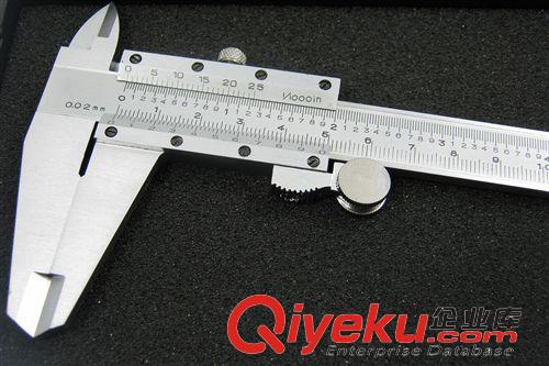 量具、量規 【tj】0-200mm外貿卡尺 碳鋼開式帶滾輪游標卡尺 游標卡尺原始圖片3