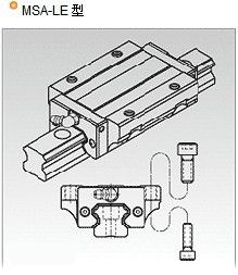 重負(fù)荷型直線導(dǎo)軌 tj批發(fā)銀泰PMI高組裝法蘭滑塊_MSA25ESSFCN