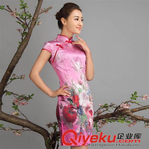 真絲旗袍 gd真絲旗袍 桑蠶絲杭州女裝 旗袍唐裝 廠家直銷 支持混批原始圖片3