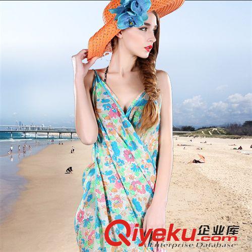 防曬沙灘巾 春夏季批發bjn披肩超大雪紡防曬沙灘巾女款薄長絲巾吊帶裹紗裙