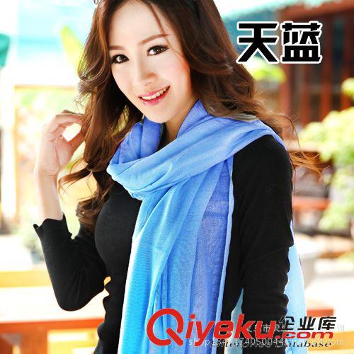 毛線圍巾 廠家批發 韓版Pashmina仿羊絨女款秋冬長圍巾 韓國大披肩 40色原始圖片2