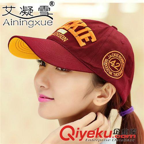 春夏遮陽帽子 廠家批發 JACKIE棒球帽 遮陽帽子 女 春夏天韓版潮運動鴨舌帽原始圖片2