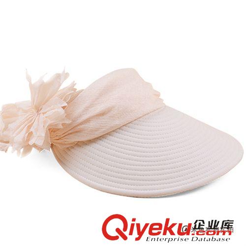 春夏遮陽(yáng)帽子 批發(fā) 防紫外線遮陽(yáng)帽 韓版夏季沙灘帽潮 女士帽子大沿空頂太陽(yáng)帽原始圖片3