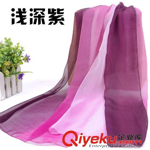 圍巾按價格分  廠家批發(fā) 韓國春秋冬喬其絲仿真絲圍巾 韓版雪紡絲巾 披肩防曬巾原始圖片3
