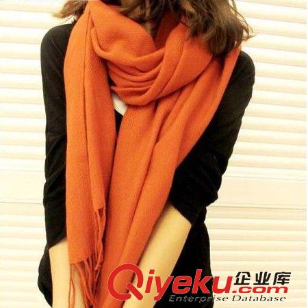 圍巾按價(jià)格分  廠家批發(fā) 2014秋冬新款長格子女士超長圍巾 仿羊絨厚圍脖 大披肩原始圖片3