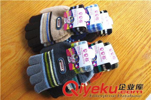 秋冬新品 G006廠家直銷 爆款供應 兒童陽光男孩兔毛分指保暖手套批發原始圖片2