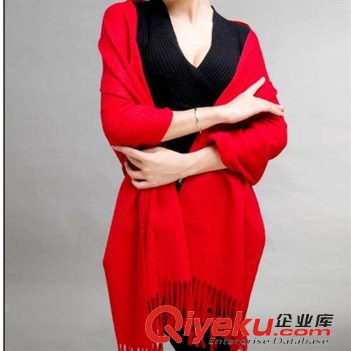 仿羊絨圍巾 mx812拼色彩色格子圍巾2013新款 超長原單韓國秋冬款毛線圍巾披肩