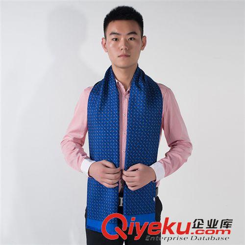 精品圍巾 新款 歐美秋冬季男士保暖真絲雙層圍巾 桑蠶絲廠家直銷 批發(fā)零賣原始圖片2