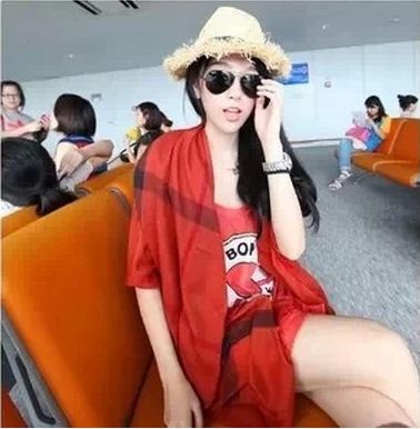 圍巾 圍脖 巴巴格絲巾秋冬批發圍巾 英倫格子圍巾新款時尚披肩經典 ty606原始圖片3