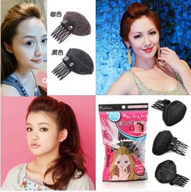 頭飾品 批發(fā) 前發(fā)蓬發(fā)墊  公主頭盤發(fā)蓬蓬造型美發(fā)工具 劉海貼滿包郵原始圖片2