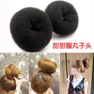 頭飾品 女人我{zd0}盤發器工具 日系丸子頭花苞頭美發工具甜甜圈