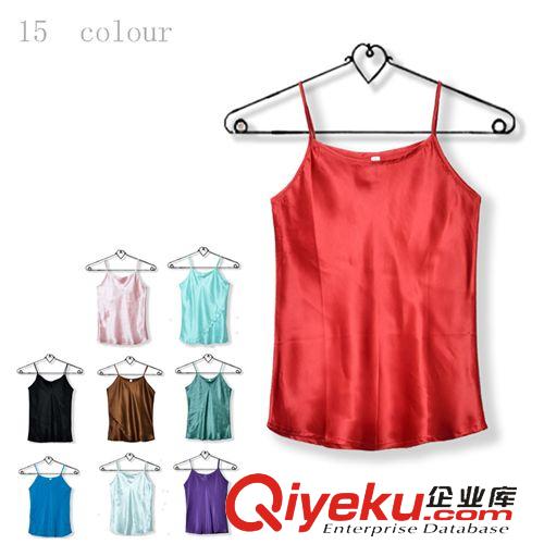 真絲區(qū)－夏日迷情 基礎(chǔ)款{bfb}桑蠶絲真絲吊帶背心女內(nèi)搭有大碼純色百搭吊帶打底衫原始圖片2