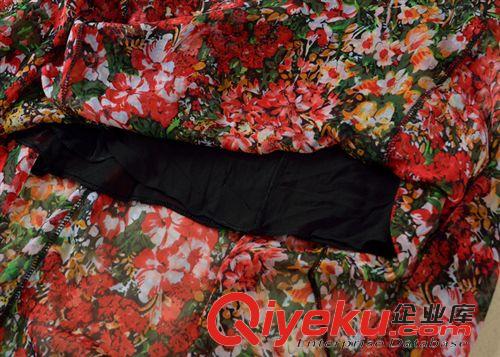 真絲區(qū)－夏日迷情 夏裝新款女士波西米亞真絲半身長(zhǎng)裙印花清新大擺裙真絲喬其紗原始圖片3