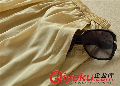 真絲區(qū)－夏日迷情 2014新款女士小直筒高腰真絲休閑長褲透氣哈倫褲純色原始圖片3