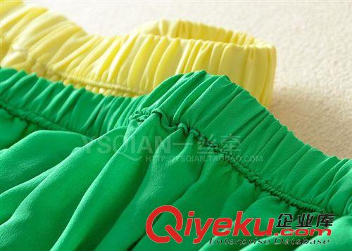 真絲區(qū)－夏日迷情 2015新品真絲哈倫長褲女舒適小腳褶皺氣質(zhì)百搭糖果色秋夏休閑褲原始圖片3