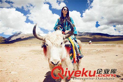民族風(fēng)系列 張雨綺同款冬天百搭加厚保暖圍巾超長(zhǎng)尼泊爾民族風(fēng)開叉披肩批發(fā)原始圖片3