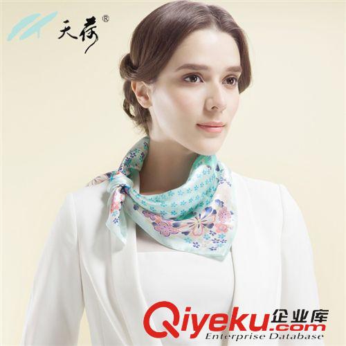 材質(zhì) 杭州 2014 款新款{bfb}真絲小方巾 批發(fā)春夏 印花小方巾 田園風(fēng)原始圖片3