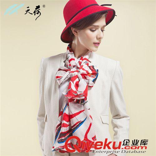 禮品 杭州絲綢 2014秋冬新品桑蠶絲絲巾 zp真絲喬其緞圍巾披肩女原始圖片3
