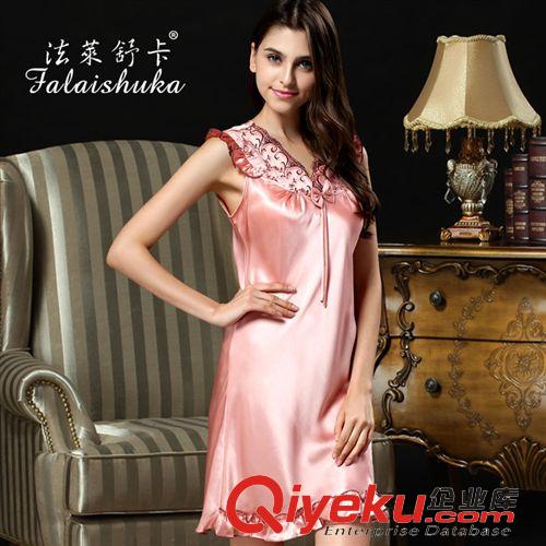 真絲睡衣 批發(fā)爆款 gd女士真絲睡裙 {bfb}優(yōu)質tr桑蠶絲 親膚絲滑 S289原始圖片2