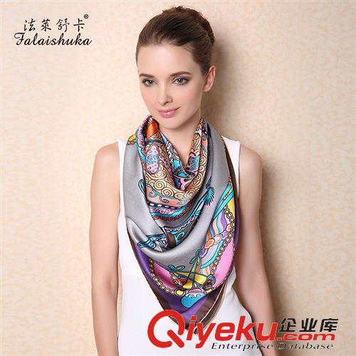 真絲大方巾 批發 春夏季女士真絲大方巾 品牌專柜正品桑蠶絲絲綢絲巾 FW204A
