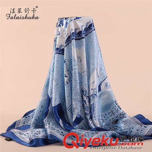 真絲大方巾 批發真絲圍巾gd絲綢絲巾秋冬女士大方巾桑蠶絲中國風披肩 F505