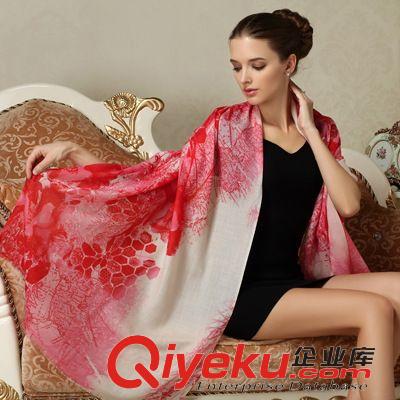 羊毛圍巾 zp批發 2014秋冬款{bfb}羊毛大披肩兩用超長女士圍巾 FW100原始圖片3
