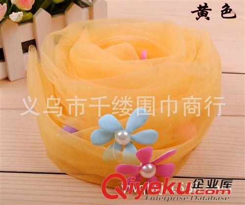 10月22號上新 {zx1}款時尚優(yōu)質網紗小花卉兒童圍巾批發(fā) 義烏保暖秋冬款原始圖片2