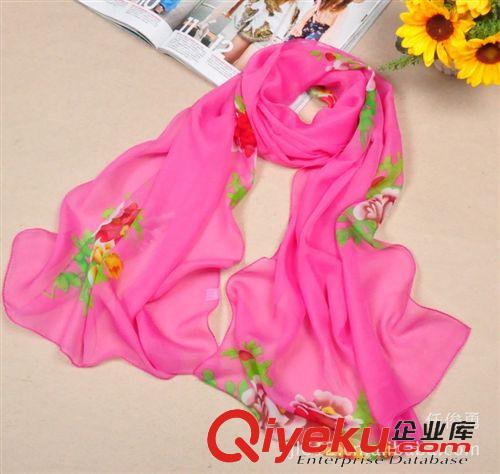 按價(jià)格區(qū)分-更多優(yōu)惠 春季新款田園風(fēng)花卉印花絲巾 義烏絲巾現(xiàn)貨廠家直銷批發(fā) J-040原始圖片2