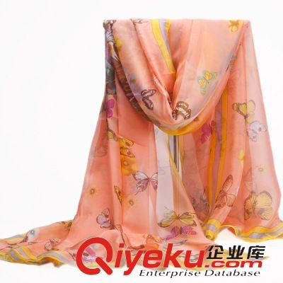 2015年03月新款 上海故事 春夏超大雪紡紗巾絲巾 印花保暖圍巾披肩兩用
